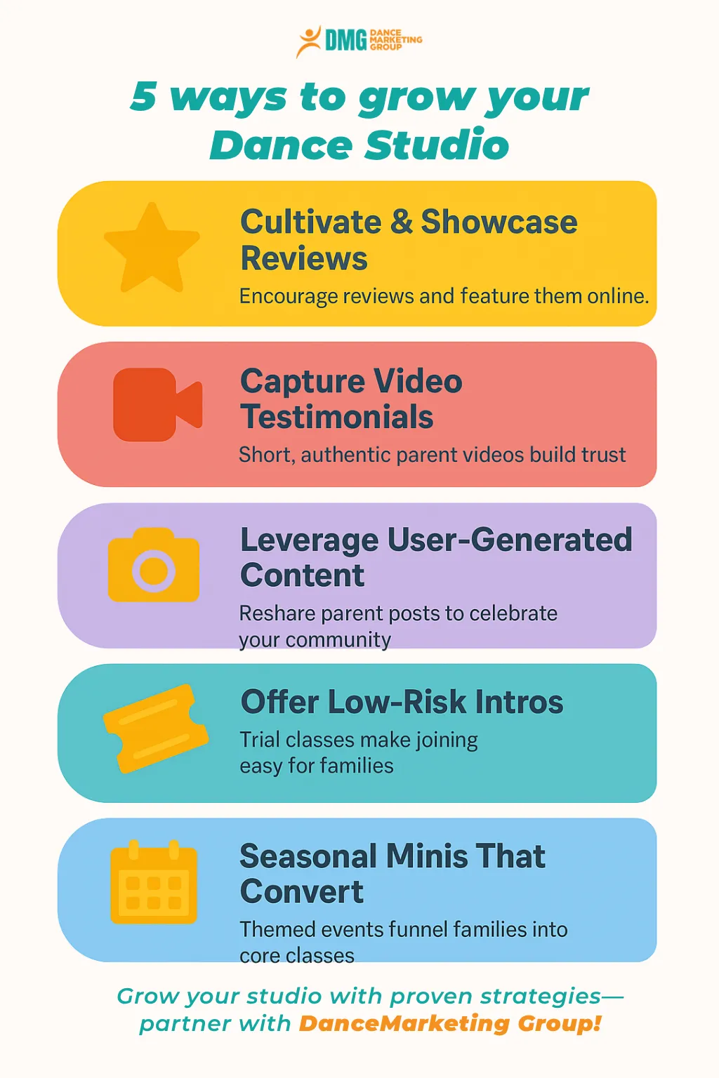 5 ways to grow your dance Studio