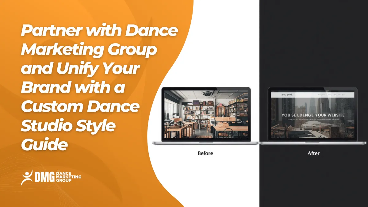 partner with dance marketing group and unify your brand with a custom dance studio style guide
